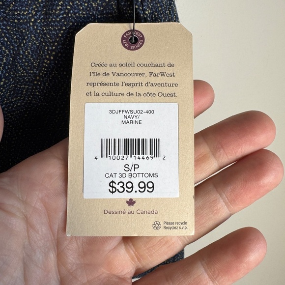 Far West NEW Women's Small Marine Elastic Waist Viscose Shorts Navy Beach Summer - Picture 4 of 14